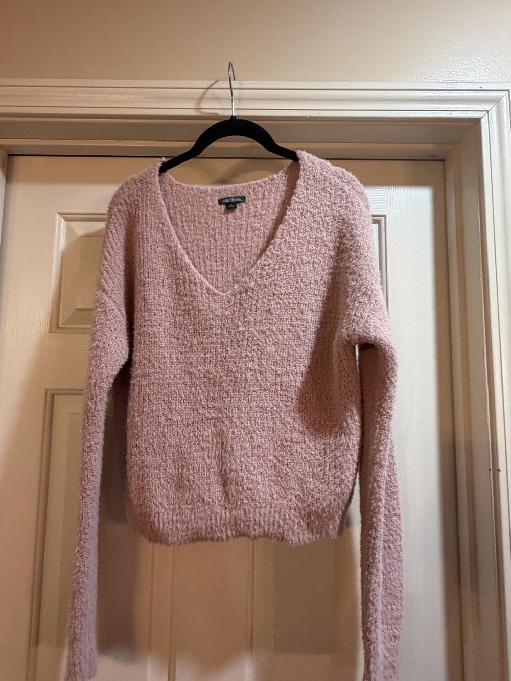 Wild Fable Rose Pink V-Neck Cozy Sweater Size Small